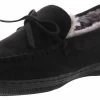 Apres Classic Moccasin Men’s Slippers -men's shoes apres classicmocblack am1619blk black01