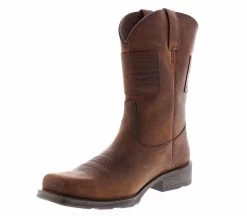 Ariat Rambler Patriot Men's Western Boot -men's shoes ariat ramblerpatriot 10029692 brown05
