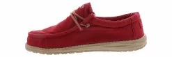 Hey Dude Wally Washed Men’s Casual Shoe -men's shoes heydude 111526812 wallywashed brick red04