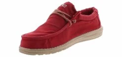 Hey Dude Wally Washed Men’s Casual Shoe -men's shoes heydude 111526812 wallywashed brick red05