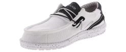 Hey Dude Wally Hawk Men’s Casual Shoe -men's shoes heydude 112250178 wallyhawkblackwhite black05