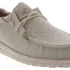 Hey Dude Wally Eco Linen Cottonwood Men’s Casual Shoe -men's shoes heydude 112473386 wallyecolinencottonwood tan01