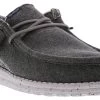 Hey Dude Wally Stitch Men’s Casual Shoe -men's shoes heydude 112553430 wallystitcheveningcruise grey01
