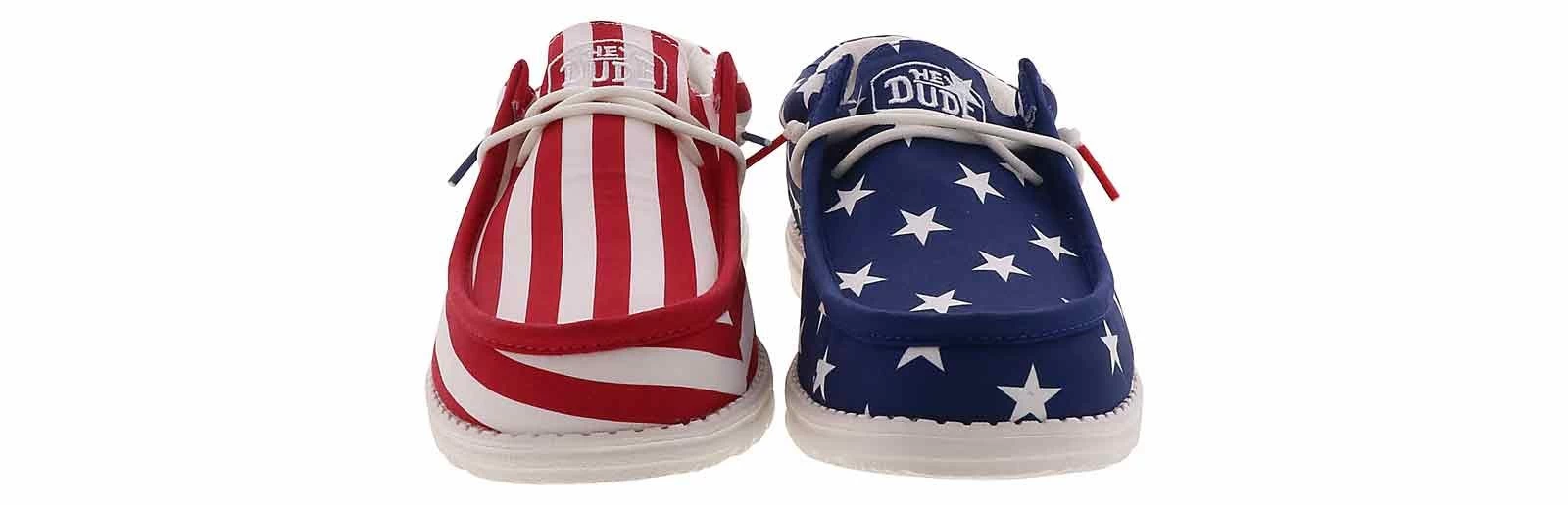Hey Dude Wally Patriotic American Flag Men’s Casual Shoe 8 Hey Dude Wally Patriotic American Flag Men’s Casual Shoe - Image 6