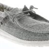 Hey Dude Wally Linen Iron Men's Casual Shoe -men's shoes heydude wally linen 110793901 grey01