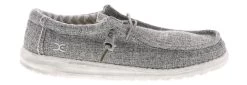 Hey Dude Wally Linen Iron Men's Casual Shoe 9 Hey Dude Wally Linen Iron Men's Casual Shoe -men's shoes heydude wally linen 110793901 grey02