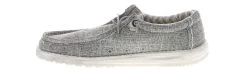 Hey Dude Wally Linen Iron Men's Casual Shoe 11 Hey Dude Wally Linen Iron Men's Casual Shoe -men's shoes heydude wally linen 110793901 grey04