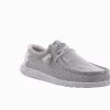 Hey Dude Wally Sox Stone White Men's Casual Shoe -men's shoes heydude wallysoxstonewhite 110350703 grey white01