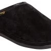 Old Friend Scuff Black Men's Wide Slipper -men's shoes oldfriendfootwear 421216 blk w black01