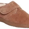 Old Friend Adjustable Bootee Men's Ex Wide Slipper -men's shoes oldfriendfootwear 421217 215 chestnut01