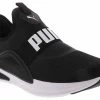 Puma Softride Enzo Evo Slip-On Men’s Athletic Sneaker -men's shoes puma 37787501 softrideenzoevoslipon black01