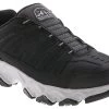 Skechers Crossbar Cedar Men’s Trail Running Shoe -men's shoes skechers 237345 bkgy crossbarcedar black01