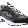 Skechers Stamina Wide Men's Walking Shoe -men's shoes skechers stamina grey black01