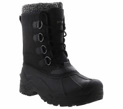 Sporto Snow Pack Men’s Weather Boot -men's shoes sporto snow pack blk snowpackboot black01