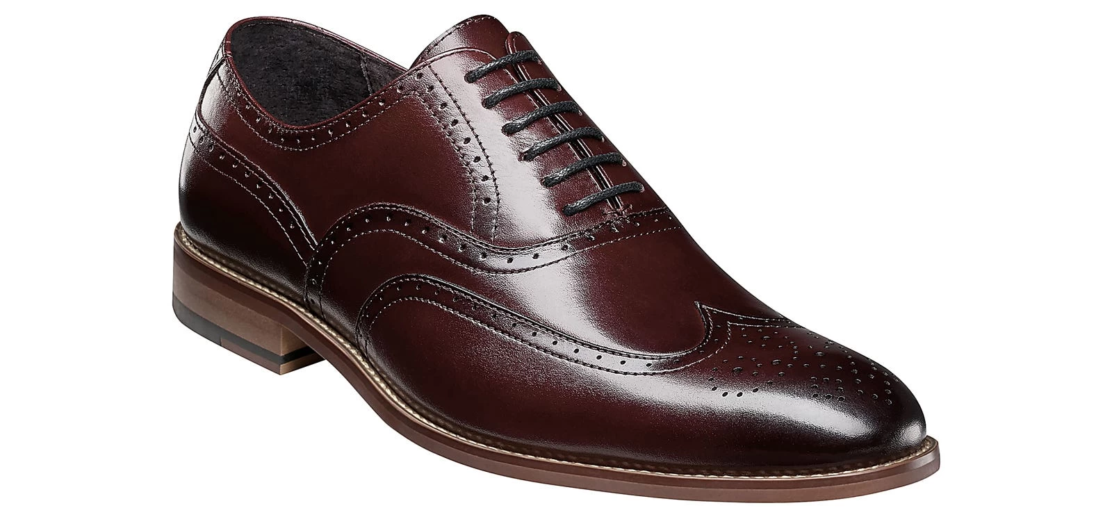 Stacy Adams Dunbar Burgundy Men's Oxford Shoe 3 Stacy Adams Dunbar Burgundy Men's Oxford Shoe
