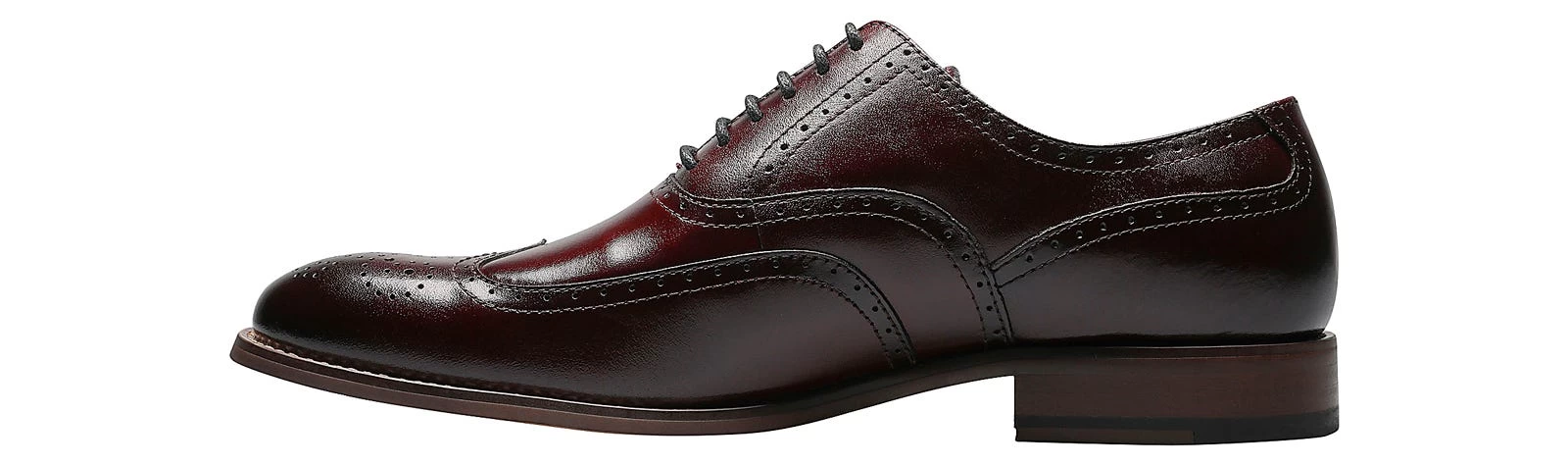 Stacy Adams Dunbar Burgundy Men's Oxford Shoe 6 Stacy Adams Dunbar Burgundy Men's Oxford Shoe - Image 4