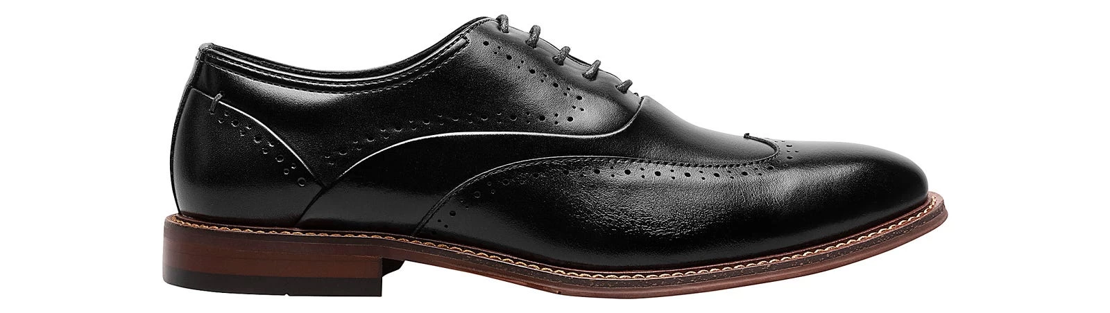 Stacy Adams Macarthur Black Shiny Men's Oxford Shoe 4 Stacy Adams Macarthur Black Shiny Men's Oxford Shoe - Image 2