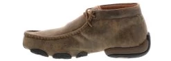 Twisted X Driving Moccasin Men's Short Boot - Beige -men's shoes twistedx driving moc mid mdm0003 tan04