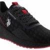 U.S. Polo Assn. Workout Men’s Running Shoe -men's shoes uspolo workout uworkobxbkrd black01